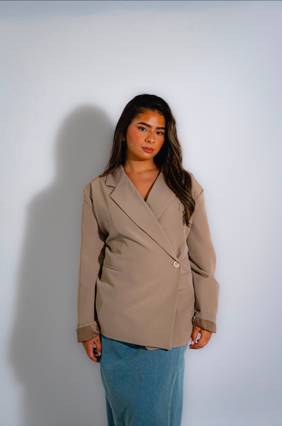 Blazer Oversize – Beige Sable
