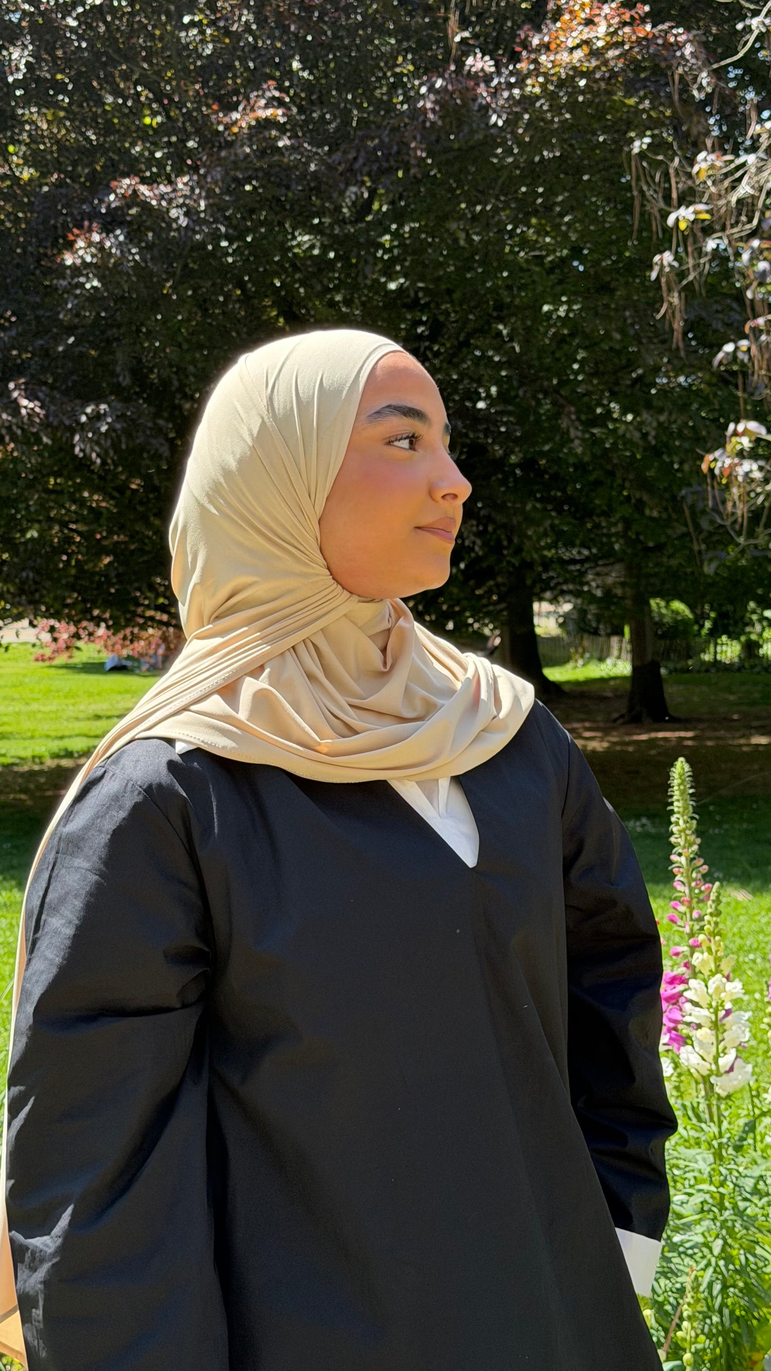 Voile - jersey premium luxe beige
