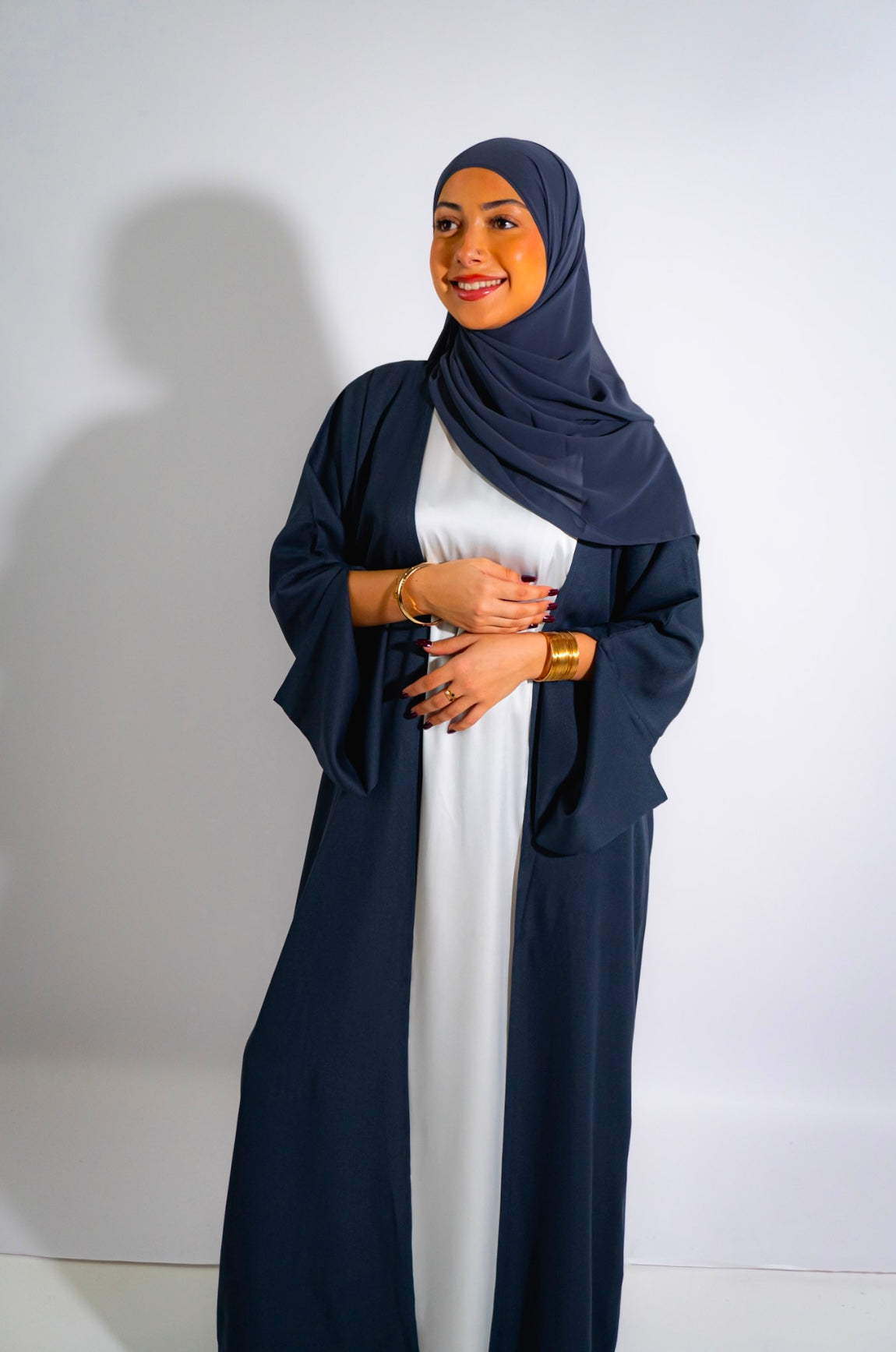 Abaya Dubaï - Bleu marine ￼