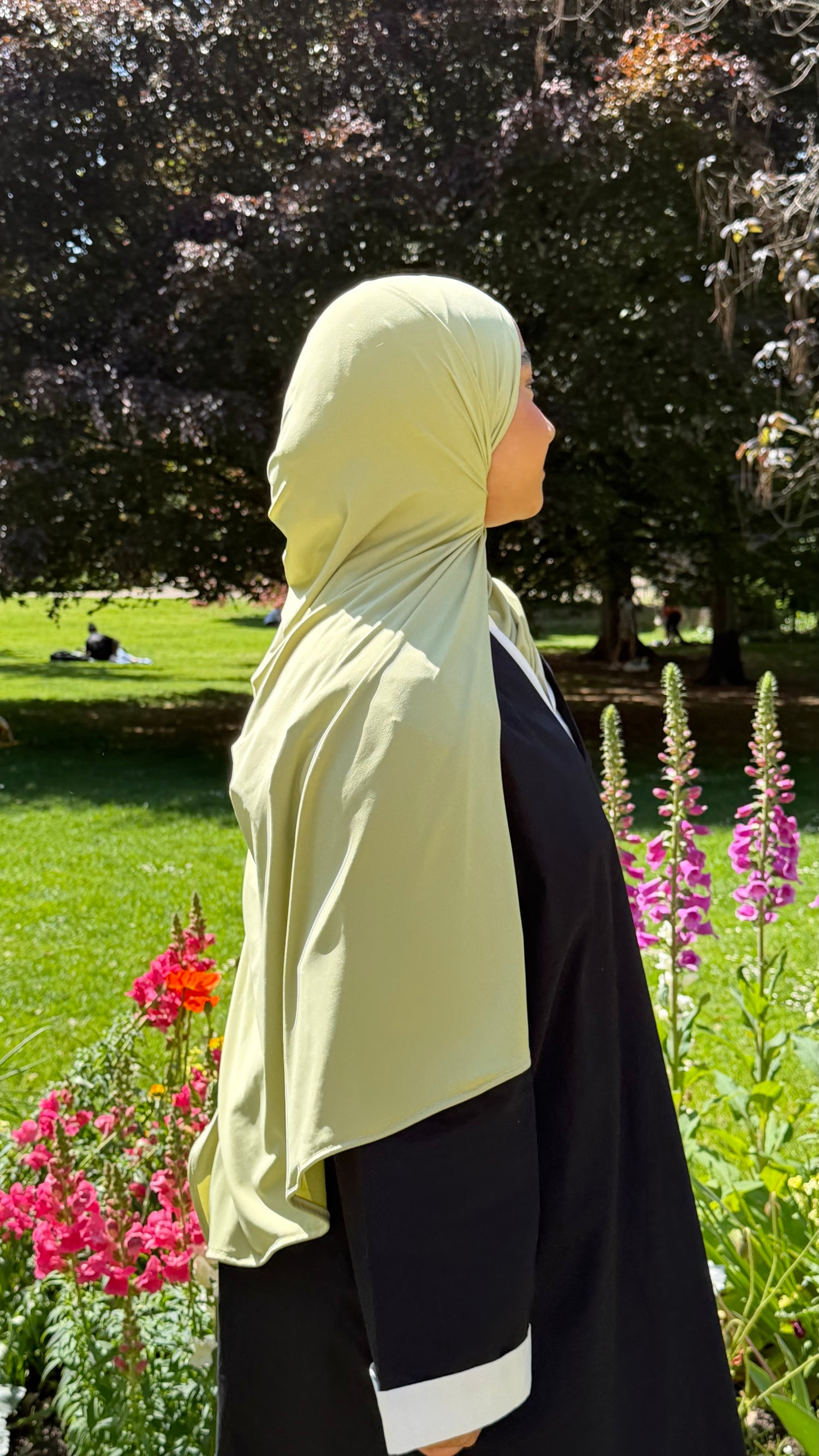 Voile - jersey premium luxe vert pastel
