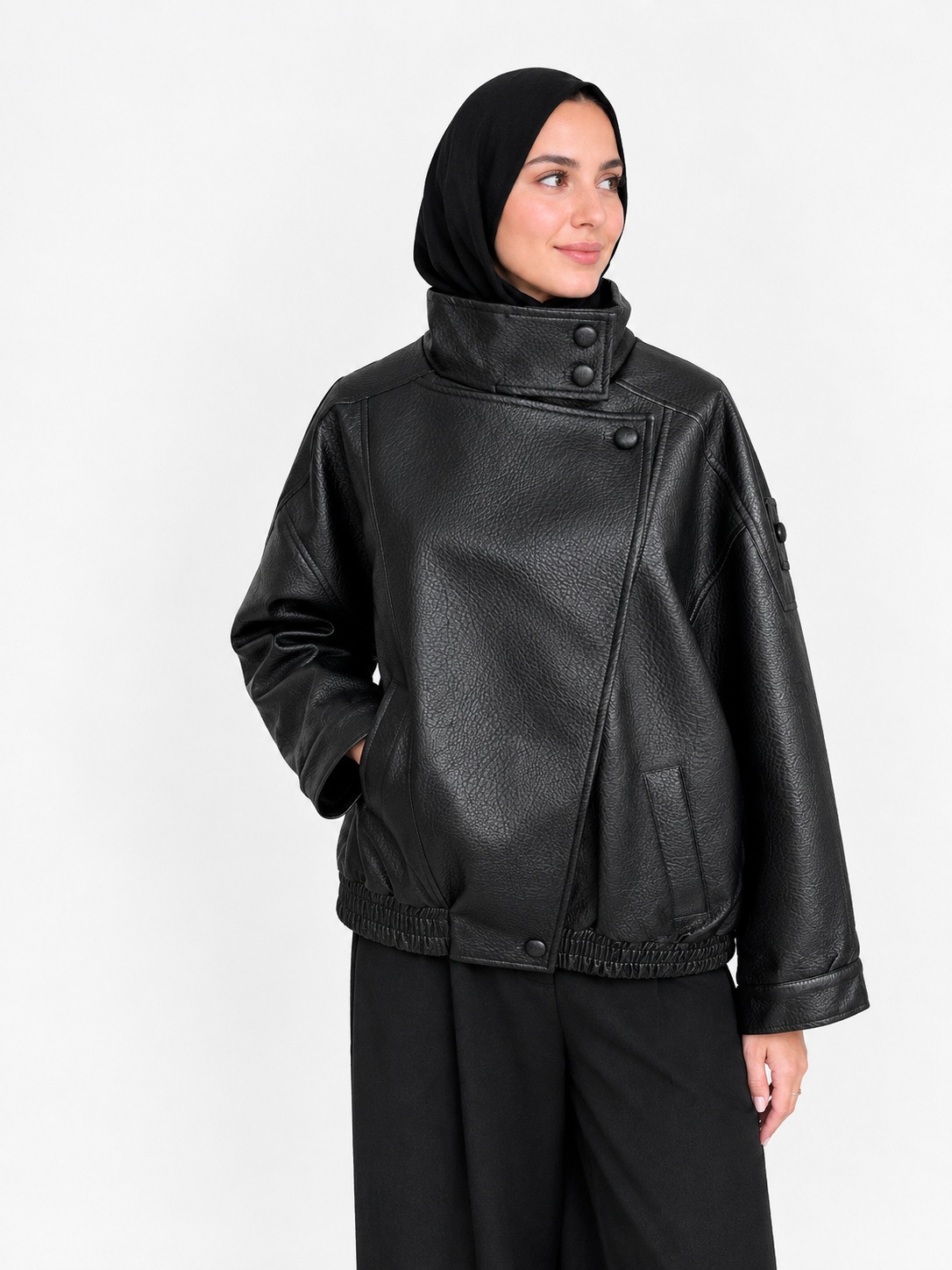Veste en cuire