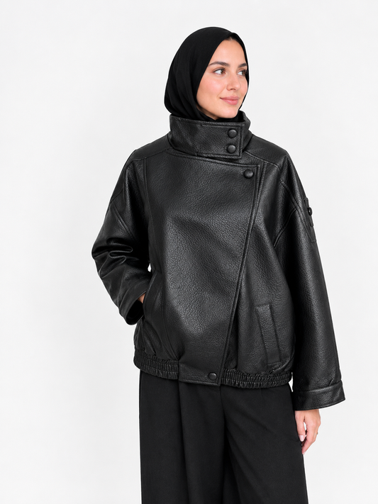 Veste en cuire